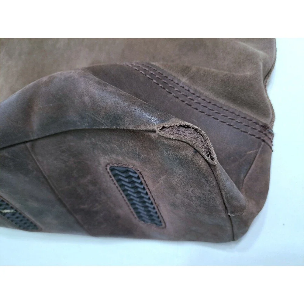 Sorel Brown Suede Leather Tote Shoulder Bag